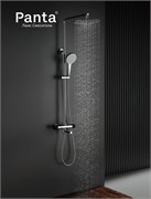 Душевая система с термостатом и тропическим душем Panta PT739902CR хром PT739902CR