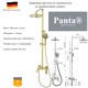 Душевая система со смесителем и тропическим душем Panta PT739006BG матовое золото PT739006BG