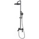 Душевая система со смесителем и тропическим душем Panta PT739006BGM оружейная сталь PT739006BGM