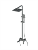 Душевая система со смесителем и тропическим душем D&C Domincare DC01924BGM оружейная сталь 10539