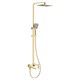 Душевая система с тропическим душем D&C Domincare DC01124BG матовое золото DC01124BG