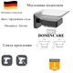 Мыльница для ванной настенная латунь D&C Domincare DC6602BGM оружейная сталь DC6602BGM
